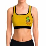 Baby Shenron Dragon Ball Z Yellow Pink Awesome Sports Bra