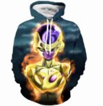 Bad Golden Frieza Goruden Furiza Ultimate Form 3D Hooded Sweatshirt - Saiyan Stuff