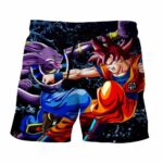 Battle Beerus God of Destruction Goku Super Saiyan Fighting Cool Shorts