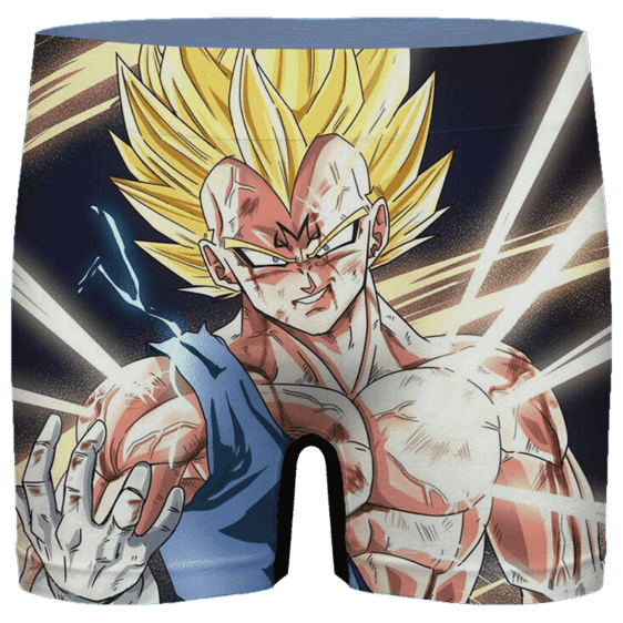 DBZ Majin Vegeta Injured Manga Style Men's Boxer Brief