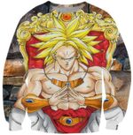 Broly Saiyan King Graphic 3D Stylish Sweatshirt - Saiyan Stuff