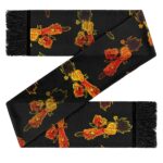 Bruised Goku Design Black Dragon Ball Z Wool Muffler