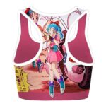 Bulma Anime and Manga Dragon Ball Cool and Cute Sports Bra
