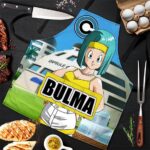 Bulma Capsule Corporation Background DBZ Awesome Cool Apron