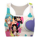 Bulma Chichi and Videl Dragon Ball Z Cute Cool Sports Bra