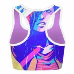 Bulma Pop Art Dragon Ball Z Colorful and Awesome Sports Bra