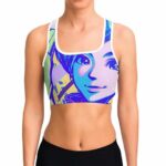 Bulma Pop Art Dragon Ball Z Colorful and Cool Sports Bra