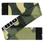 Bulma Typography Green Camouflage Design Wool Muffler