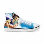 Bulma Vegeta Couple Flying in the Sky Blue Sneakers Converse Shoes