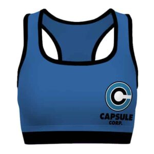Capsule Corp Dragon Ball Z Blue and Purple Cool Sports Bra