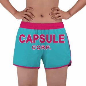 Capsule Corporation Logo Dragon Ball Z Women's Beach Shorts