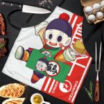 Chiaotzu Dumplings Kanji Dragon Ball Z Cute and Cool Apron