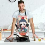 Chiaotzu Eating Ramen Dragon Ball Z Cute Cool Awesome Apron