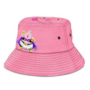 Chibi Majin Buu Dragon Ball Z Pink Cute and Cool Bucket Hat