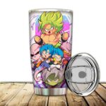 Chibi SSJ Blue Vegito Gogeta Buu Broly Fused Zamasu Tumbler