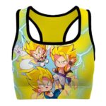 Chibi Vegito Gogeta and Gotenks Dragon Ball Cute Sports Bra