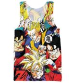 Classic Dragon Ball Z Cool Gohan Stylish 3D Tank Top - Saiyan Stuff