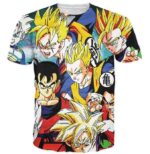 Classic Dragon Ball Z Cool Gohan Stylish 3D T-Shirt - Saiyan Stuff