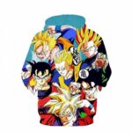 Classic Dragon Ball Z Son Gohan Character Stylish Cool 3D Hoodie - Saiyan Stuff - 2