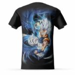 Cool DBZ Ultra Instinct Gogeta Art Black T-Shirt