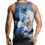 Cool DBZ Ultra Instinct Gogeta Art Black Tank Top