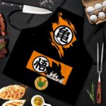 Cute Kid Son Goku Kanji Dragon Ball Z Cool and Awesome Apron