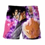DBZ Bad Goku Black Time Ring Middle Finger Funny Graphic Shorts
