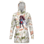 DBZ Android 21 Base Form Elegant Floral Hoodie Dress