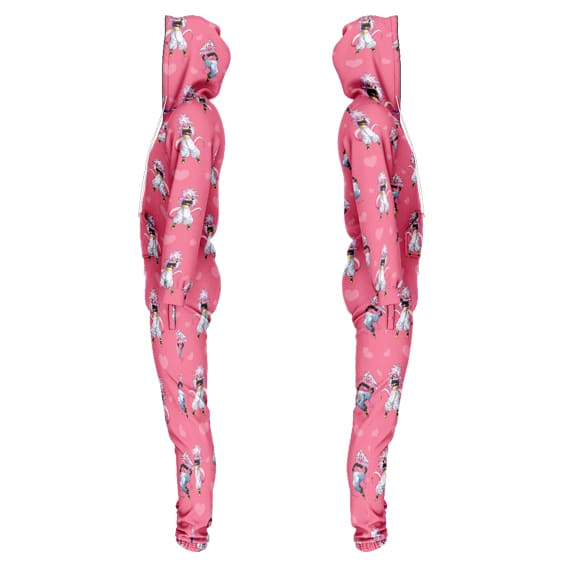 DBZ Android 21 Pattern Raspberry Pink Jumpsuit