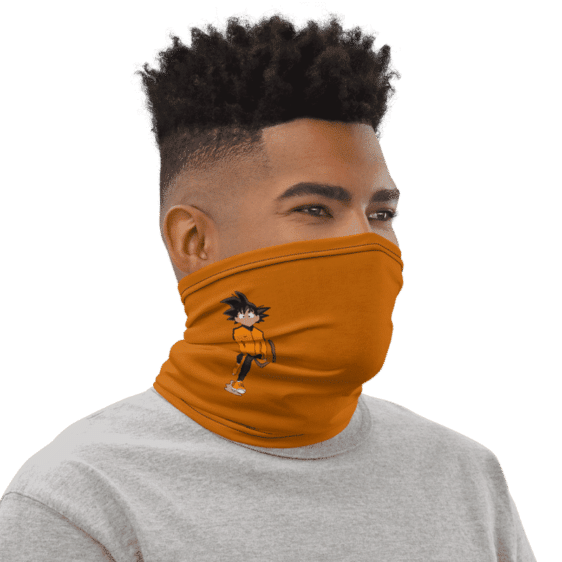 DBZ Awesome Kid Goku Nike Inspired Face Covering Neck Gaiter