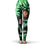 DBZ Broly Wearing Samurai Armor Dope Green Yoga Pants