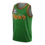 DBZ Capsule Corp Green Basketball Uniform