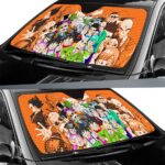 DBZ Characters Wearing Formal Attires Dope Car Sun Shield