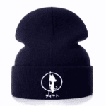 DBZ Embroidered Kid Goku Navy Blue Casual Winter Beanie