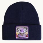 DBZ Frieza's First Form Evil Smirk Navy Blue Knit Beanie