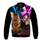 DBZ Gogeta Blue Goku Black Super Saiyan Rose Excellent Bomber Jacket