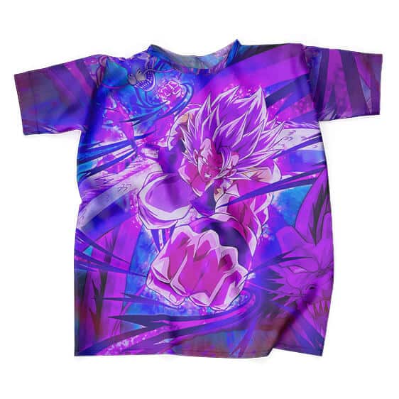 DBZ Gogeta & Shenron Attack Mode Purple T-Shirt