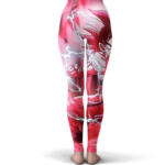 DBZ Goku Base Form Charging Awesome Red Yoga Pants