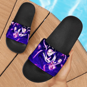 DBZ Goku Black Base Form Dark Evil Awesome Slide Sandals