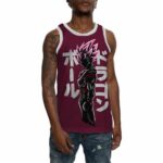 DBZ Goku Black SSJ Rose Maroon Bball Jersey
