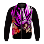 DBZ Goku Black Super Saiyan Rose Cool Dope Black Bomber Jacket