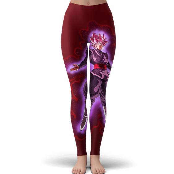 DBZ Goku Black Super Saiyan Rose Sexy Red Velvet Leggings