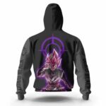 DBZ Goku Black Super Saiyan Rose Zipper Hoodie