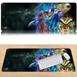 DBZ Goku Blue And Vegeta Blue Vs Enraged Broly Mouse Pad