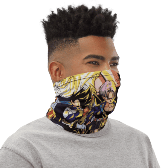 DBZ Goku Classic Team Against Evil Face Covering Neck Gaiter