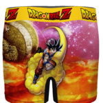 DBZ Goku Flying With His Nimbus Around The Galaxy Men's Brief - back