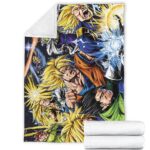DBZ Goku Future Trunks Gohan Vegeta Gotenks Piccolo Comics Fleece Blanket
