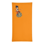 DBZ Goku Riding Weed Nug Orange Face Covering Neck Gaiter