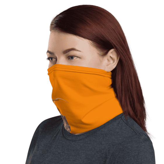 DBZ Goku Riding Weed Nug Orange Face Covering Neck Gaiter