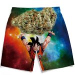 DBZ Goku Spirit Bomb Ganja Weed Colorful Awesome Boardshorts